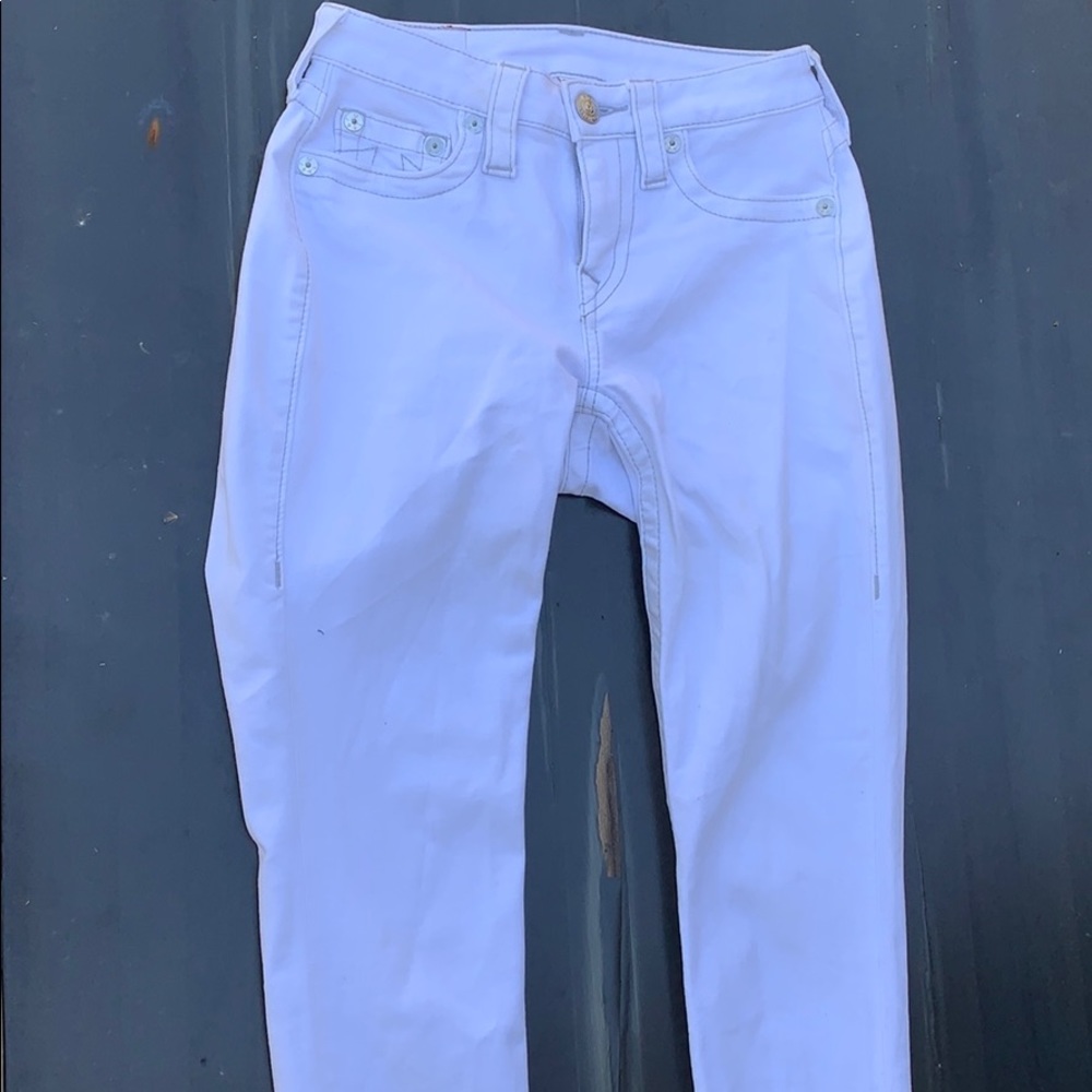 All White True Religion Jeans